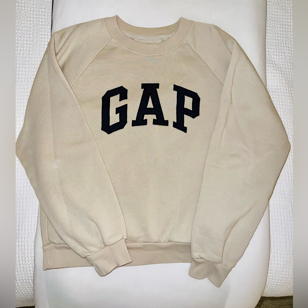 GAP Moonstone Beige Vintage Soft Raglan Sweatshirt - Picture 9 of 14